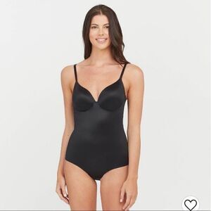 ASSETS BY SPANX Flawless Finish Shaping Micro Low Back Cupped Bodysuit 1X